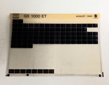 Suzuki GS 1000 ET Spare Parts List Microfiche (Aug 80)