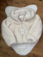 Zara White Faux Fur Shearling