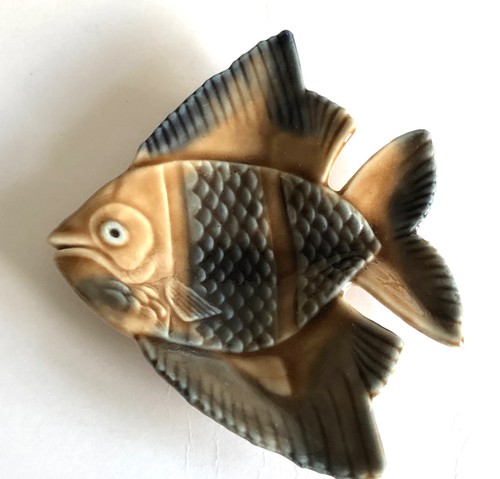 Wade fish trinket dish - trinket, blue