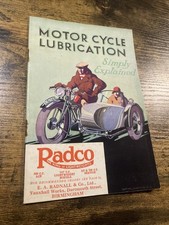 C1930 Motor Cycle Lubrication