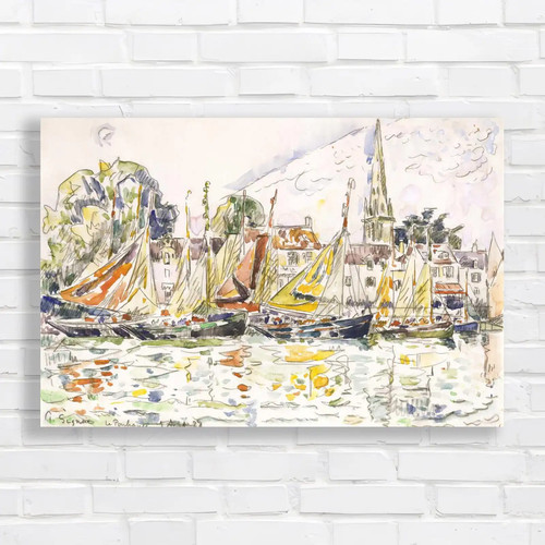 Vibrant sailing vessels canvas - vibrant,