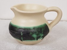 Vintage 1960s Leonard Knight's Tintagel Pottery Stoneware Cream Jug Signed 