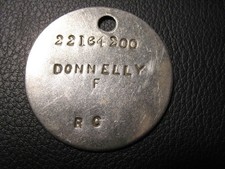WW2 dog tag - Ex Forgotten