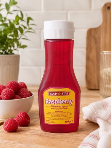Gold star raspberry flavoured - gold,