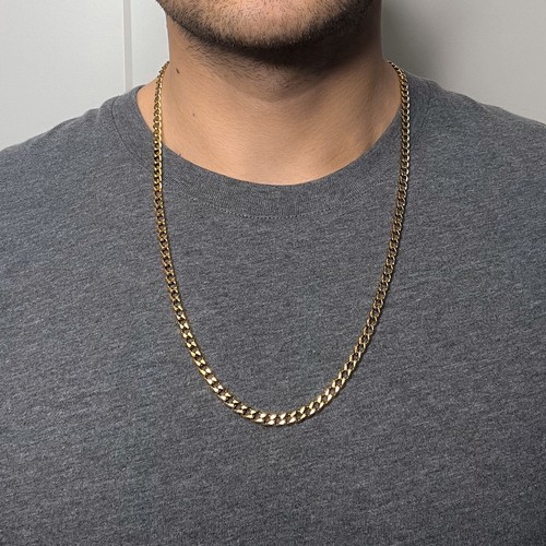 Gold plated 18ct 5mm - gold, 24inch