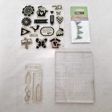 Silicon Stamp and Acrylic Stamp Block Bundle
