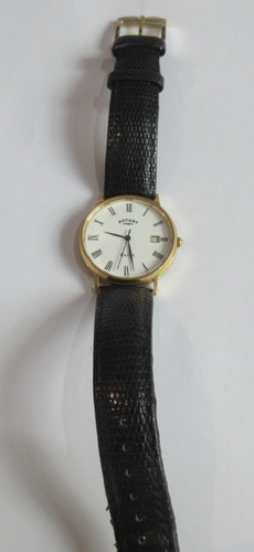 Elite rotary 9ct gold watch - 9ct,