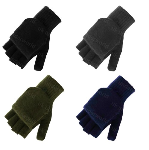 Mens fingerless gloves adult - fingerless,