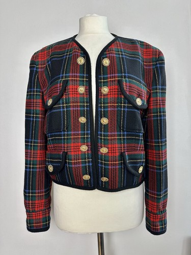 Vintage moschino wool tartan - ,