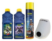 KTM OIL KIT PUTOLINE ATF & 2 STROKE OIL + AIR FILTER KTM SX65 2024 - 2025