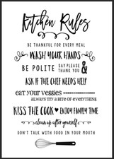 My Kitchen My Rules metal tin