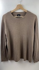 Burton Brown Textured Jumper Size Large
