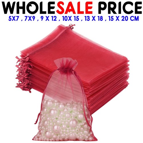 100 500pcs organza gift bags - organza,
