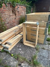 Foldable wooden box, garden box, plant box, storage box