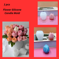 Rose flower silicone candle - rose,