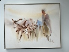 Original signed watercolour - signed,