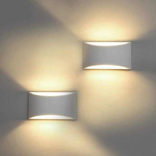 2pcs wall light led plaster - light, up