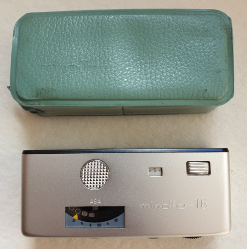 Minolta model camera with - minolta-16,