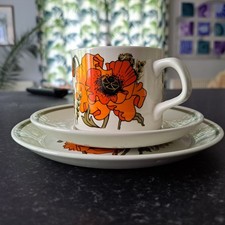 J&G Meakin Poppy 16 Piece Tea
