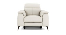 DFS Tahiti Power Recliner Armchair Fossil Leather Stain-Resistant RRP £899