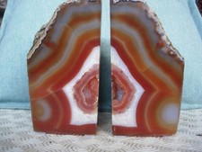 agate book ends with athlete's hand/ heart shape eBay seller over 20 years