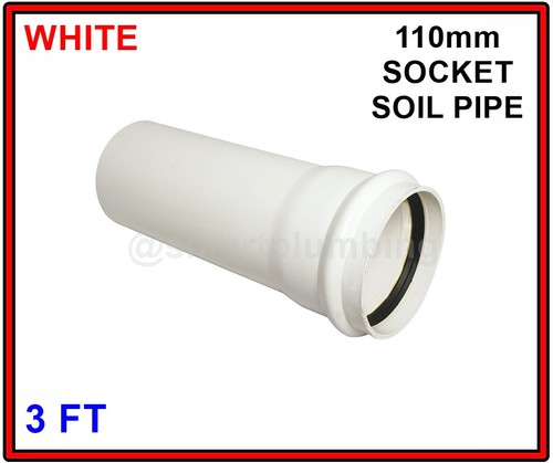 Socket soil pipe 110m - 4", ring
