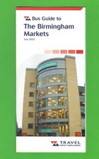 TWM Travel West Midlands Leaflet - Bus Guide to Birmingham Markets - July 2002