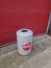 Vintage Coca-Cola, Industrial Outdoor Litter Bin, Petrol Station Forecourt, Cafe