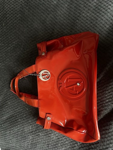 Armani red orange jeans - jeans, tote