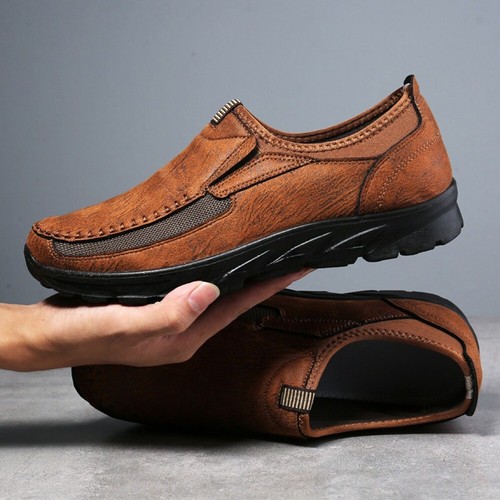 Mens leather slip - leather,