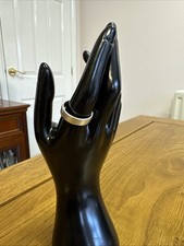 Mens Sterling Silver 925 Chunky Wedding Ring Band 5mm Wide Size W, 6.69g