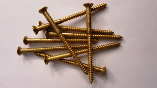 Solid brass wood - brass, csk