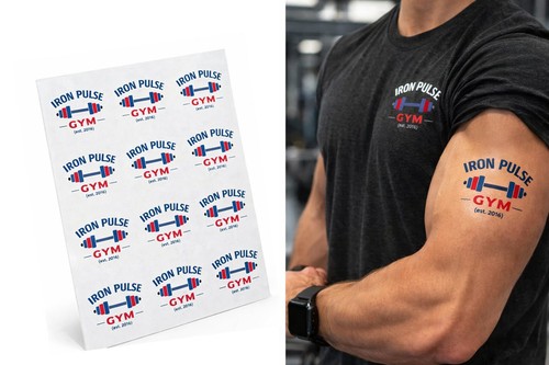 Custom gym logo - custom, temporary
