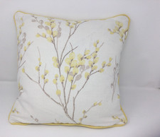 16"Laura Ashley Pussy Willow Off White Camomile Handmade Cushion Cover Piped Zip
