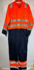 Men's PORT WEST Flame Resistant Orange and Blue Boilersuit SIZE XL - CG A18