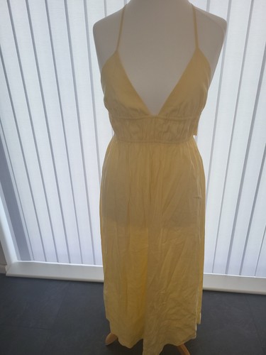 Zara yellow maxi dress long - yellow,