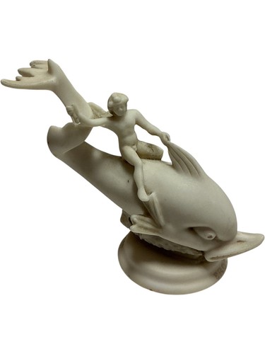 Antique ceramic figurine eros - figurine,
