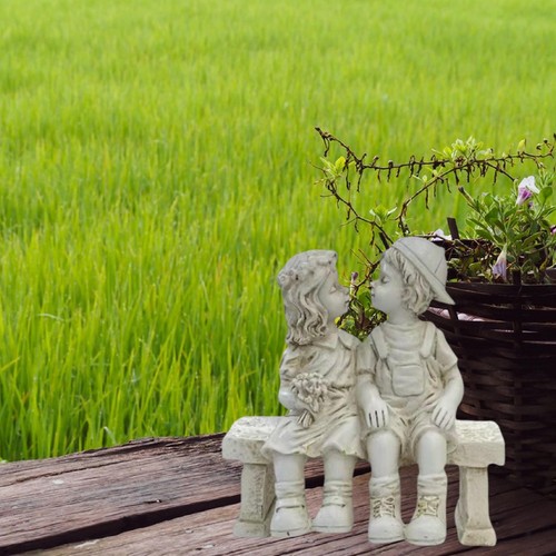 Little boy and girl garden - little,