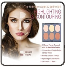 New Jerome Alexander Magic Minerals Contour Beauty Salon Makeup Face Kit Shades