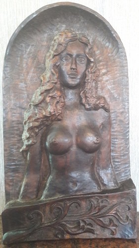 Hand carved wood wooden - wooden, wall