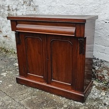 Antique Victorian Edwardian Sideboard Drawers TV Cabinet Chest Unit Mahogany 