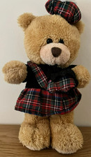 Pipp The Bear and Friends Highland Scottish Plush Teddy Bear Piper