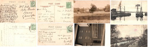 C1910 vii postcards circle - ke,
