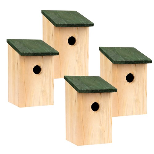 Wooden bird nesting boxes - wooden,