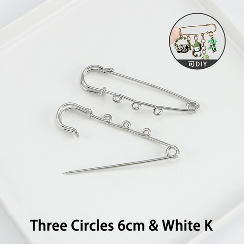 Faux pearl brooch pins safety - pearl,