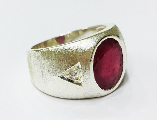 Heated ruby gemstone - ruby, with
