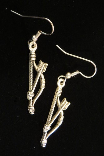 Bow and arrow - and, earrings