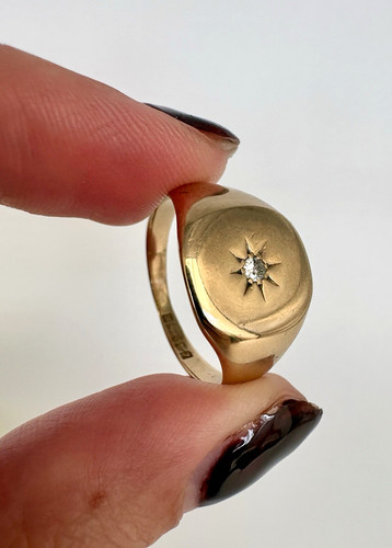 9ct yellow gold diamond - yellow,