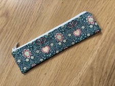 HANDMADE SKINNY PENCIL CASE (20 x 5cm)  WILLIAM MORRIS VINTAGE PERSIAN FABRIC