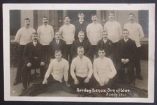 1913 Real photo RPPC Social History SPORT GORDON LENNOX TUG OF WAR TEAM